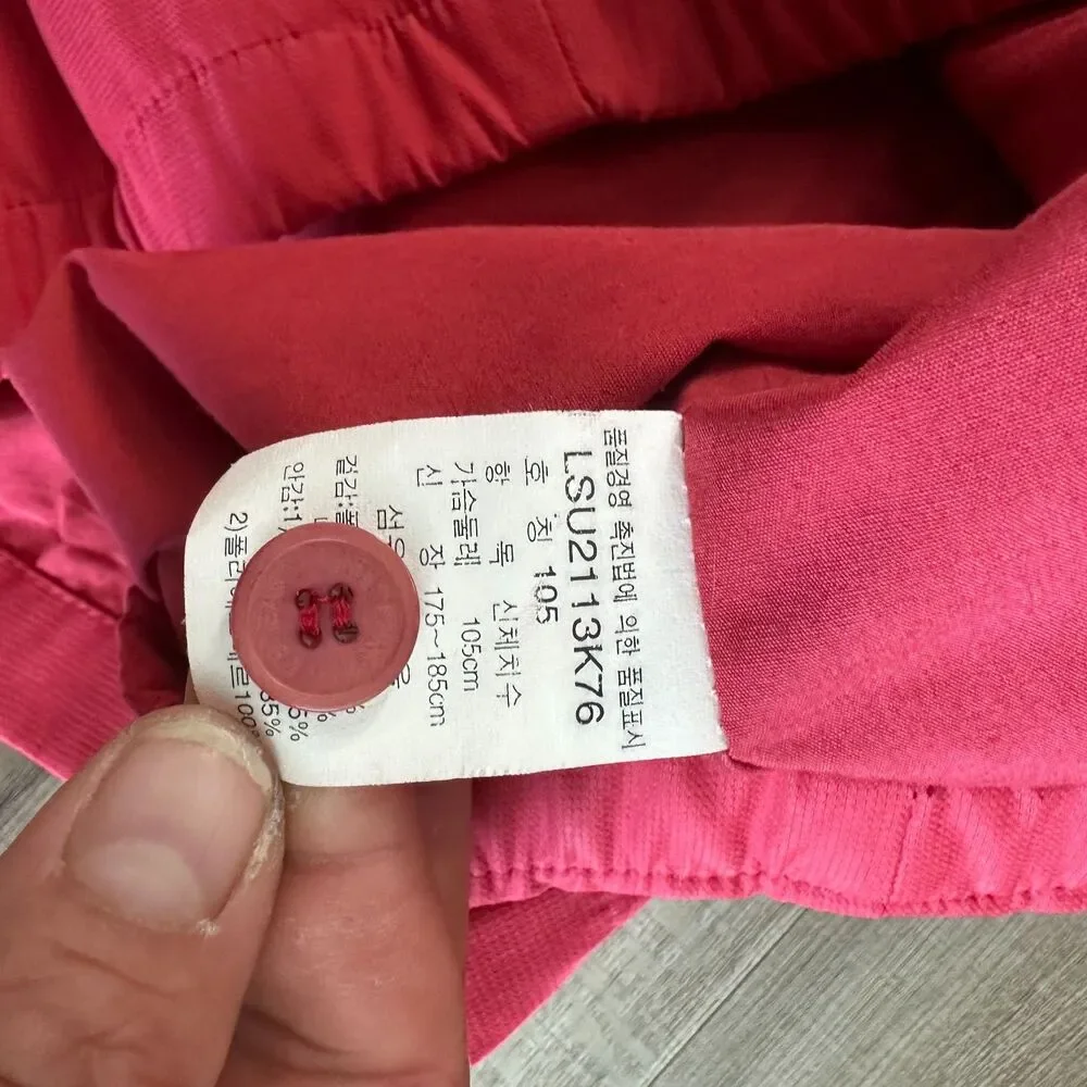 Vintage Lee Jeans Co. Harrington Jacket Red Navy Inner Lining 80s 90s Medium